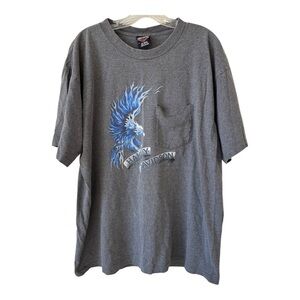 Y2K Harley Davidson Orlando Florida Eagle graphic pocket tee XL